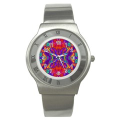 Butterfly Abstract Stainless Steel Watch