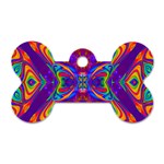 Butterfly Abstract Dog Tag Bone (Two Sides) Back