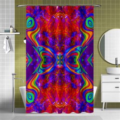 Butterfly Abstract Shower Curtain 48  X 72  (small)