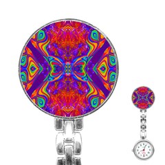 Butterfly Abstract Stainless Steel Nurses Watch by icarusismartdesigns