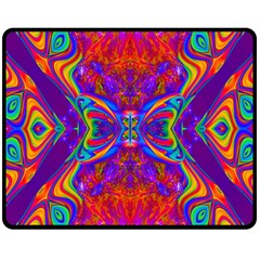 Butterfly Abstract Double Sided Fleece Blanket (medium) by icarusismartdesigns