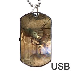 The Dragon Dog Tag Usb Flash (one Side)