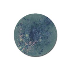 Vintage Floral In Blue Colors Magnet 3  (round)