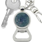 Vintage Floral In Blue Colors Bottle Opener Key Chains Front