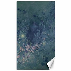 Vintage Floral In Blue Colors Canvas 40  X 72  