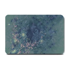 Vintage Floral In Blue Colors Small Doormat 