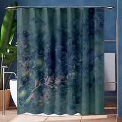 Vintage Floral In Blue Colors Shower Curtain 60  X 72  (medium) 