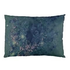 Vintage Floral In Blue Colors Pillow Cases (two Sides)