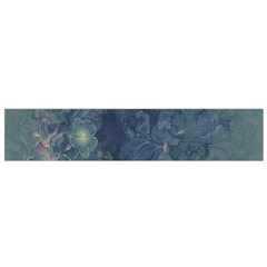 Vintage Floral In Blue Colors Flano Scarf (small) 