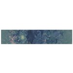 Vintage Floral In Blue Colors Flano Scarf (Small)  Front