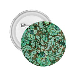 Beautiful Floral Pattern In Green 2 25  Buttons