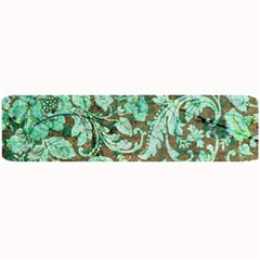 Beautiful Floral Pattern In Green Large Bar Mats