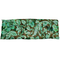 Beautiful Floral Pattern In Green Body Pillow Cases Dakimakura (two Sides) 