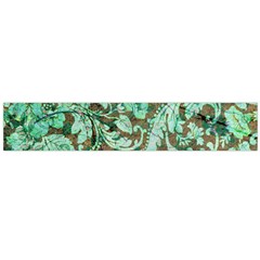 Beautiful Floral Pattern In Green Flano Scarf (large) 