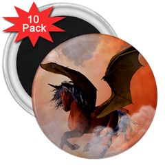 The Dark Unicorn 3  Magnets (10 Pack) 