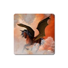 The Dark Unicorn Square Magnet