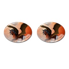 The Dark Unicorn Cufflinks (oval)