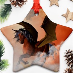 The Dark Unicorn Star Ornament (two Sides) 