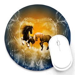 Wonderful Horses Round Mousepads