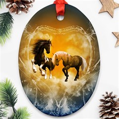 Wonderful Horses Ornament (oval) 