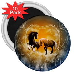 Wonderful Horses 3  Magnets (10 Pack) 