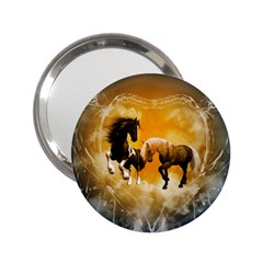 Wonderful Horses 2 25  Handbag Mirrors by FantasyWorld7