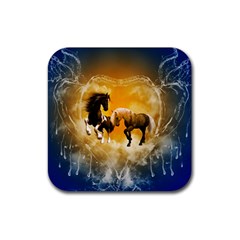 Wonderful Horses Rubber Coaster (square) 