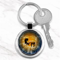 Wonderful Horses Key Chains (round) 