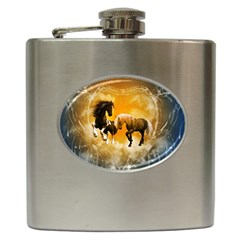 Wonderful Horses Hip Flask (6 Oz)