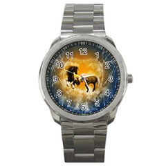 Wonderful Horses Sport Metal Watches