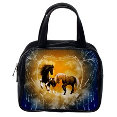 Wonderful Horses Classic Handbags (one Side) by FantasyWorld7