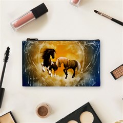 Wonderful Horses Cosmetic Bag (small)  by FantasyWorld7