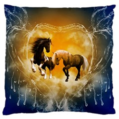 Wonderful Horses Large Cushion Cases (two Sides) 