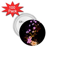 Awesome Flowers With Fire And Flame 1 75  Buttons (100 Pack) 