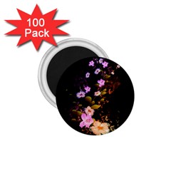 Awesome Flowers With Fire And Flame 1 75  Magnets (100 Pack) 