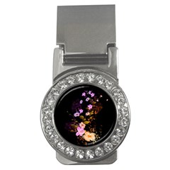 Awesome Flowers With Fire And Flame Money Clips (cz) 