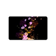 Awesome Flowers With Fire And Flame Magnet (name Card) by FantasyWorld7