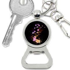 Awesome Flowers With Fire And Flame Bottle Opener Key Chains