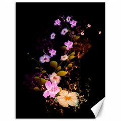 Awesome Flowers With Fire And Flame Canvas 12  X 16  