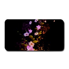 Awesome Flowers With Fire And Flame Medium Bar Mats