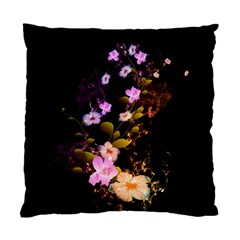 Awesome Flowers With Fire And Flame Standard Cushion Case (one Side) 