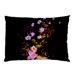 Awesome Flowers With Fire And Flame Pillow Cases