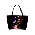 Awesome Flowers With Fire And Flame Shoulder Handbags Front