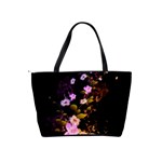 Awesome Flowers With Fire And Flame Shoulder Handbags Back