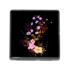 Awesome Flowers With Fire And Flame Memory Card Reader (square)