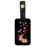 Awesome Flowers With Fire And Flame Luggage Tags (One Side)  Front