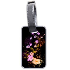 Awesome Flowers With Fire And Flame Luggage Tags (two Sides)