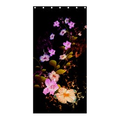 Awesome Flowers With Fire And Flame Shower Curtain 36  X 72  (stall) 