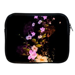 Awesome Flowers With Fire And Flame Apple Ipad 2/3/4 Zipper Cases