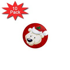 Funny Polar Bear 1  Mini Magnet (10 Pack)  by FantasyWorld7